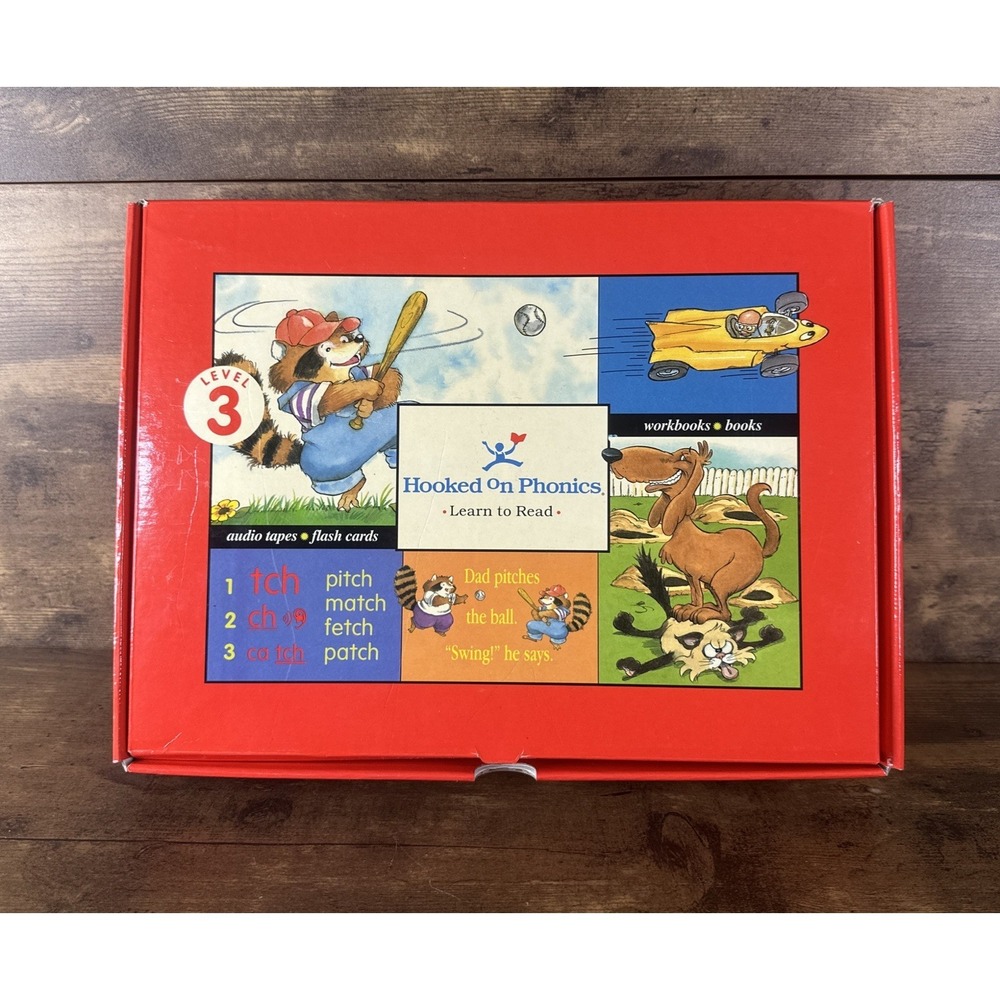 Hooked on Phonics Learn to Read Level 3 Complete Box Set with Workbook And Tapes